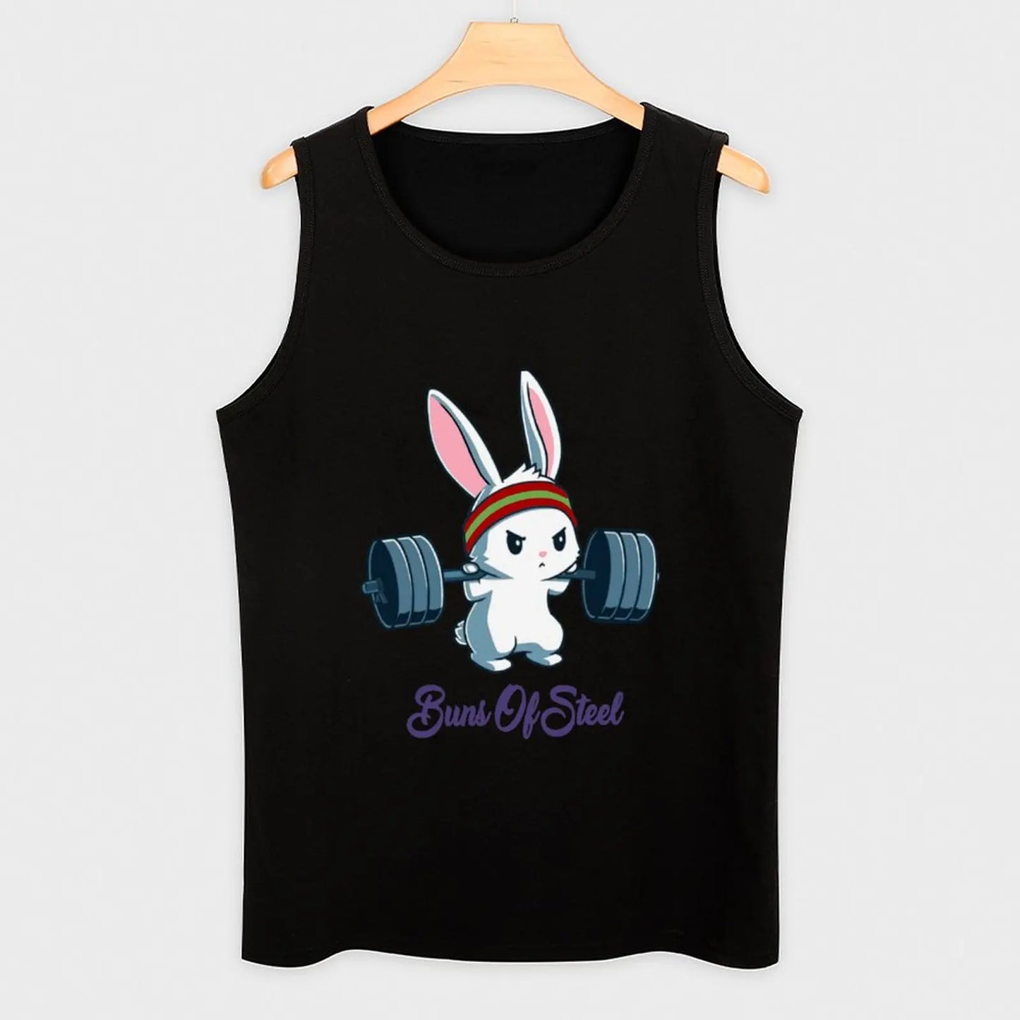 Buns Of Steel Fitness Rabbit Bunny Lover Gym Workout Tank Top sleeveless gym shirt man fitness Working vest Men sleeveless tee