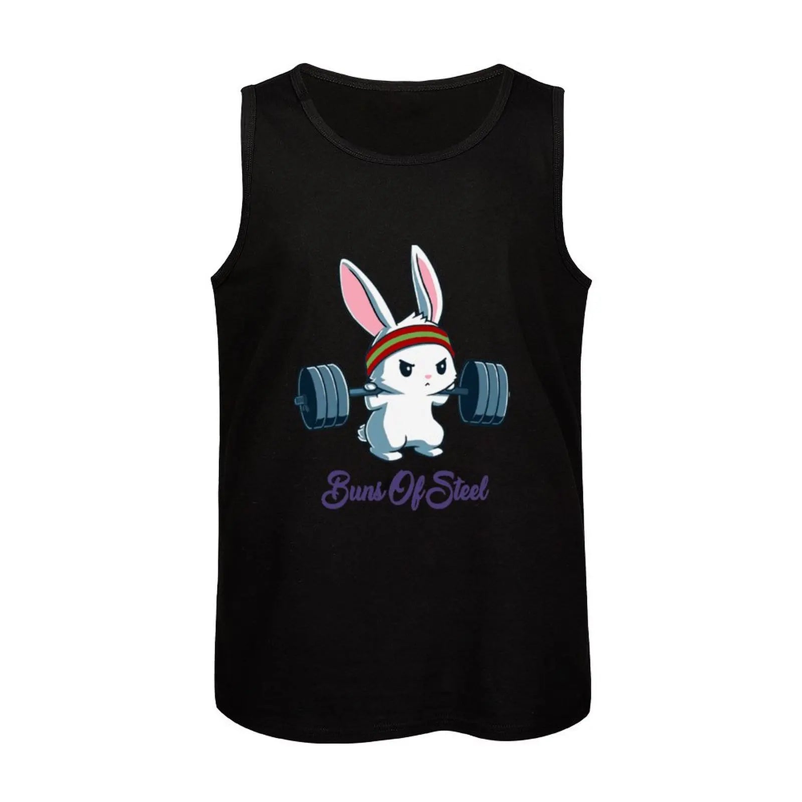 Buns Of Steel Fitness Rabbit Bunny Lover Gym Workout Tank Top sleeveless gym shirt man fitness Working vest Men sleeveless tee