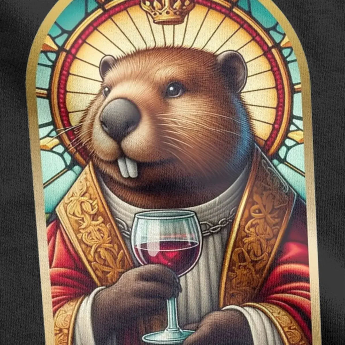 Casual Saint Kurwa Bobr Bober Beaver Boberek TShirts Men Pure Cotton T Shirt Short Sleeve Tee Shirt Graphic Printed Clothing