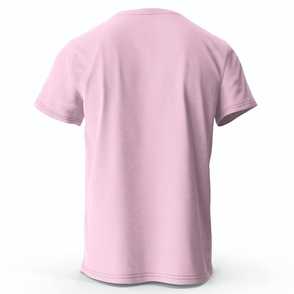 Mens Pink Gym Printed TShirt 100 Cotton Oversized Funny Graphic Tees for Men Women Summer Tops